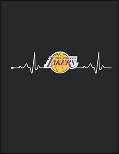 indir los angeles lakers: los angeles lakers Heartbeat | Basketball Fan Essentials | Basketball College Ruled 8.5x11 inches, 110 pages