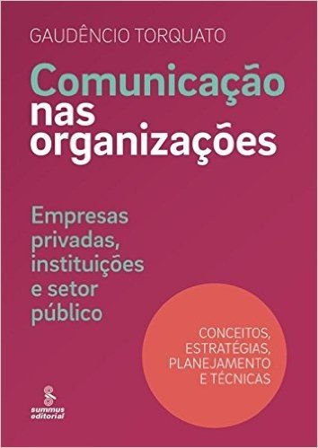 Comunicação nas Organizações. Empresas Privadas, Instituições e Setor Público. Conceitos, Estratégias, Planejamento e Técnicas