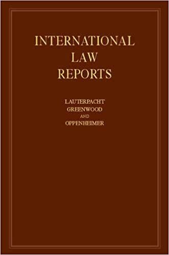 indir International Law Reports 160 Volume Hardback Set: International Law Reports: Volume 109