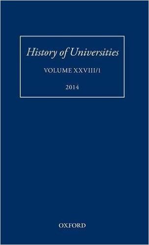 History of Universities: Volume XXVIII/1