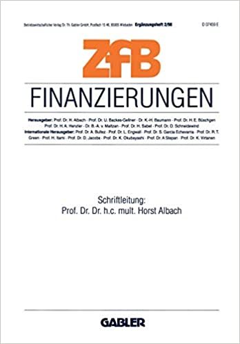 Finanzierungen (ZfB Special Issue (2), Band 2)
