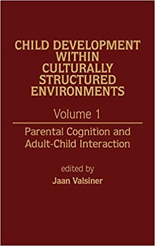 indir Child Development Within Culturally Structured Environments, Volume 1: Parental Cognition and Adult-Child Interaction: Parental Cognition and Adult-child Interaction v. 1