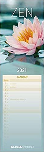 Streifenplaner mini Zen 2021 - Streifenkalender