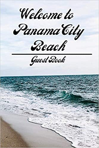 indir Panama City Beach Guest Book: Beach Themed Welcome to Panama City Beach PCB home guestbook 6x9 inches 120 pages