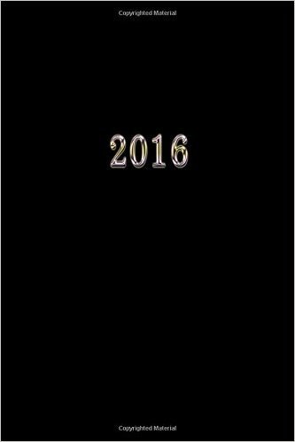 2016: Kalender/Agenda: 1 Week Op 2 Pagina's, Formaat CA. A5, Kaft Zwart