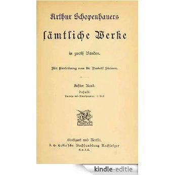 Schopenhauers sämtliche Werke in zwölf Bänden 1895  08/12 (German Edition) [Kindle-editie]