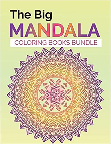 indir The Big Mandala Coloring Book Bundle: 100 Magnificent Mandalass Patterns for Stress Relief and Relaxation.