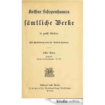 Schopenhauers sämtliche Werke in zwölf Bänden 1895  11/12 (German Edition) [Kindle-editie]