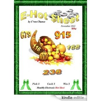 Pick 3: E-Hot Sheet for November 2011 (English Edition) [Kindle-editie]