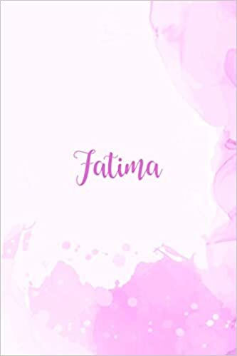 indir Fatima: Personalisiertes A5-Notizbuch, Blumenmaskenabdeckung, universelles Notizbuch mit Namen, 120 Seiten, Tagebuch, Regel, Bälle, Ideenbuch, ... Weihnachts- und Geburtstagsgeschenk