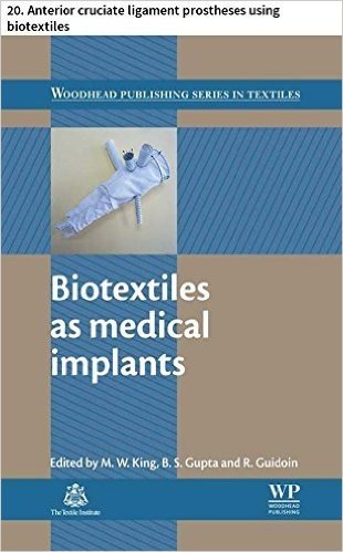 Biotextiles as medical implants: 20. Anterior cruciate ligament prostheses using biotextiles (Woodhead Publishing Series in Textiles)