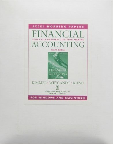 Financial Accounting, Excel Working Papers: Tools for Business Decision Making