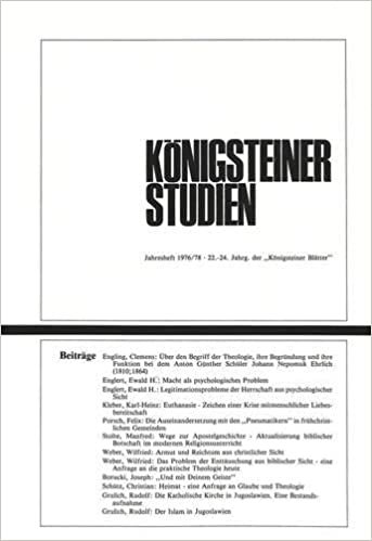 indir Koenigsteiner Studien: Jahresheft 1976/78. 22.-24. Jahrg. Der -Koenigsteiner Blaetter- Hrsg. Von Den Professoren Der Philosophisch-Theologischen ... Albertus-Magnus-Kolleg Koenigstein E.V. Schr