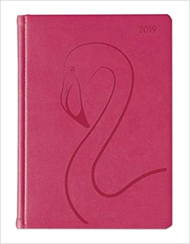 Ladytimer Grande Deluxe Pink 2019 - Taschenplaner / Taschenkalender A5 - Tucson Einband - Motivprägung Floral - Weekly - 128 Seiten