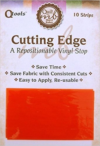 Qtools Cutting Edge - A Repositionable Vinyl Stop: Save Time - Save Fabric with Consistent Cuts - Easy to Apply, Re-Usable