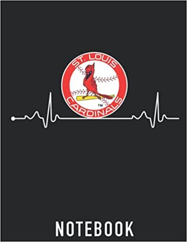 indir Notebook: St.Louis Cardinals Heartbeat | Baseball Fan Essentials | Baseball College Ruled 8.5x11 inches, 110 pages