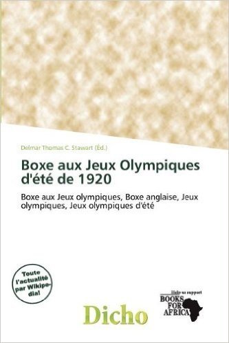 Boxe Aux Jeux Olympiques D' T de 1920
