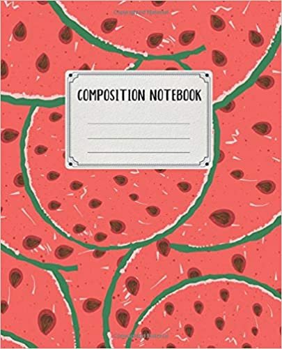 indir Composition Notebook: Watermelon - Cute Primary Wide Ruled Paper - Lined Journal for Teens Kids Students Girls - for Home School College and Writing Notes
