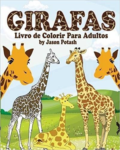 Girafas Livro de Colorir Para Adultos