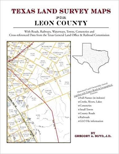 indir Texas Land Survey Maps for Leon County