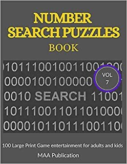 indir Number Search Puzzles Book vol 7: 100 Large print Number Search Books for Seniors, Teens and Adults with Solutions (Search and Find)
