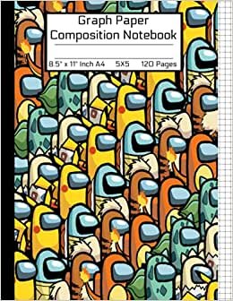 indir Among Us A4 Graph Paper Composition Notebook: Awesome Pokemon Themed Book Unique Mashup Characters Color Crewmate or Sus Imposter Memes Trends For ... 8.5&quot;x 11&quot; 120 Pages/MATTE Soft Cover