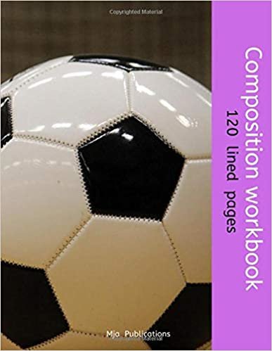 indir Composition Workbook: 120 lined pages: soccer violet back