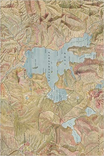 1898 Map of Yellowstone National Park - A Poetose Notebook / Journal / Diary (50 pages/25 sheets) (Poetose Notebooks)