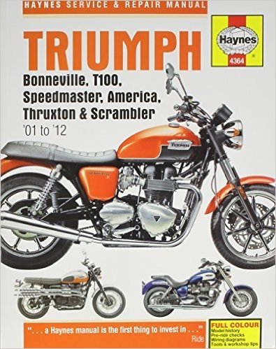 Triumph Bonneville, T100, Speedmaster, America, Thruxton & Scrambler '01 to '12