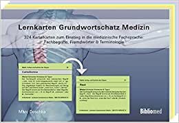 indir Lernkarten Grundwortschatz Medizin - 324 Karteikarten zum Einstieg in die medizinische Fachsprache: Fachbegriffe, Fremdwörter &amp; Terminologie