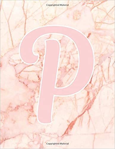 indir Rose pink P Monogram Initial letter P Notebooks Journals gifts for kids, Girls and Women who like marbles, Writing &amp; Note Taking - 120 pages of ... Book, Composition notebook, Journal or Diary