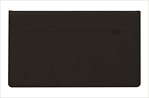 Quertimer Touch schwarz 2021 - Taschenkalender 16x9,5 cm - seperates Adressheft - Weekly - 128 Seiten - Quer-Planer - Alpha Edition indir