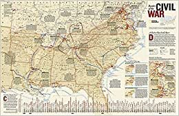 indir Battles of the Civil War, Tubed: Wall Maps History &amp; Nature