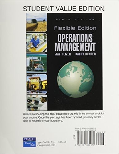 Operations Management, Flex Version, Student Value Edition