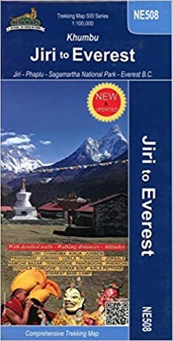 Jiri'den Everest'e (Khumbu) 1: 100000