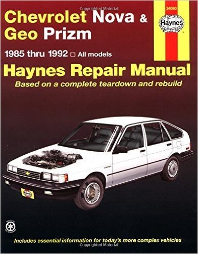 Haynes Chevy Nova, Geo Prism, 1985-1992