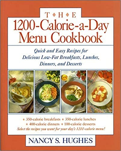 The 1200-Calorie-a-Day Menu Cookbook: Quick and Easy Recipes for Delicious Low-fat Breakfasts, Lunches, Dinners and Desserts
