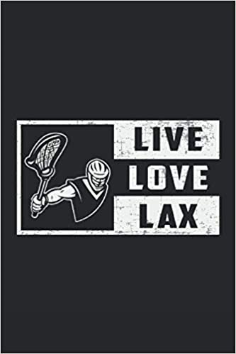 indir LIVE LOVE LAX: Dot Grid Notebook Journal Planner Diary ToDo Book (6x9 inches) with 120 pages as a Lacrosse Player Players Lax Sports Funny Perfect Gift