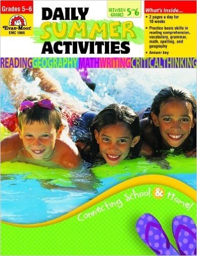 Daily Summer Activities, Moving from 5th to 6th Grade