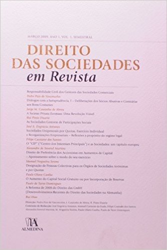 Direito Das Sociedades Em Revista Ano 1 (Marco 2009) - Volume 1