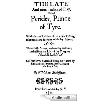 Pericle il principe di Tiro (Italian Edition) [Kindle-editie]