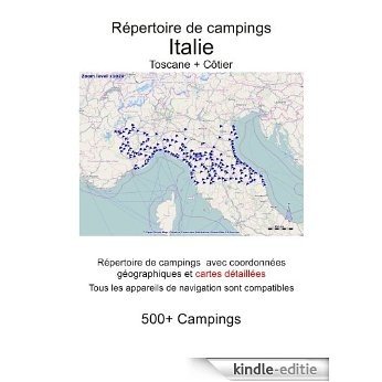 Répertoire de campings ITALIE TUSCANE (avec coordonnées gps et cartes détaillées) (French Edition) [Kindle-editie]
