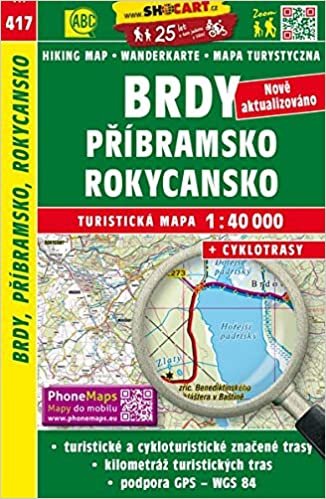 Wanderkarte Tschechien Brdy, Pribramsko, Rokycansko 1 : 40 000: Turisticke Mapy Cesko