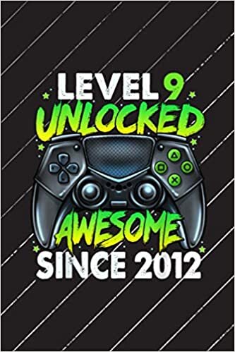 Daily Fitness Sheet Level 9 Unlocked Awesome Since 2012 9th Birthday Gaming