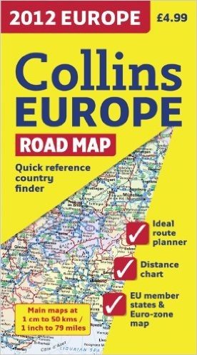 2012 Collins Europe Road Map