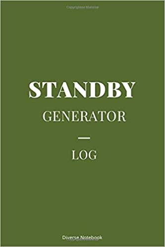 indir Standby Generator Log: Superb Standby Generator Notebook Journal