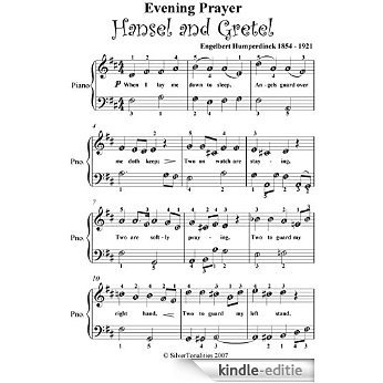 Evening Prayer Hansel and Gretel Easy Piano Sheet Music (English Edition) [Kindle-editie]