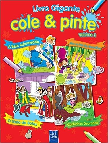 Livro Gigante Cole & Pinte - Volume 1