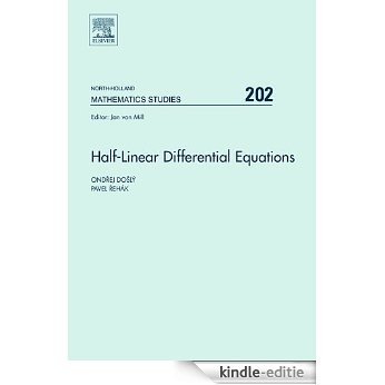 Half-Linear Differential Equations (North-Holland Mathematics Studies) [Kindle-editie]