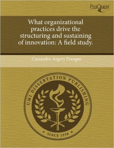What Organizational Practices Drive the Structuring and Sustaining of Innovation: A Field Study.